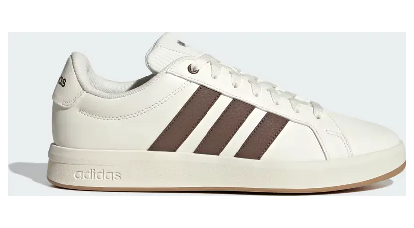 Adidas Grand Court Base 3.0 Core White / Earth Strata / Gum (KK4826)