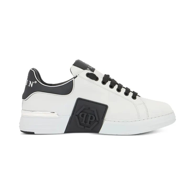 Philipp Plein Logo Plaque Low-top “White/Black” (USC0904 PLE005N 02)