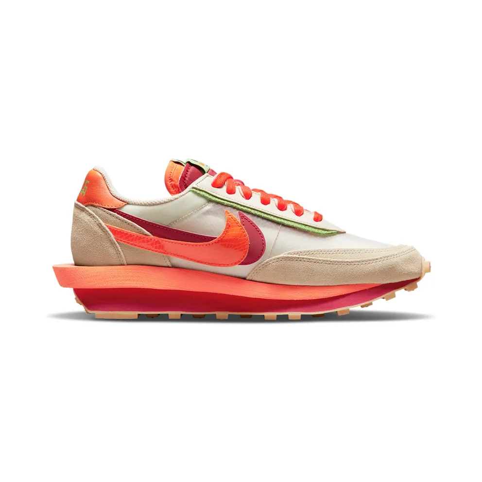 Nike x sacai Clot LDWaffle Kiss of Death Net Orange Blaze (DH1347-100)