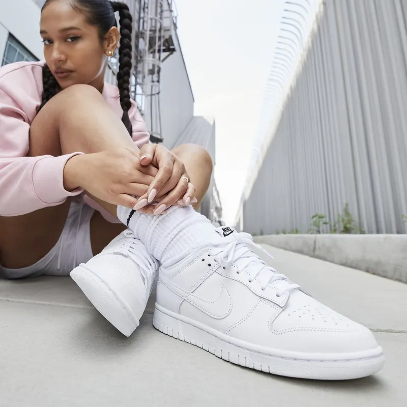 Nike Dunk Low Triple White (2021) (DD1503-109)