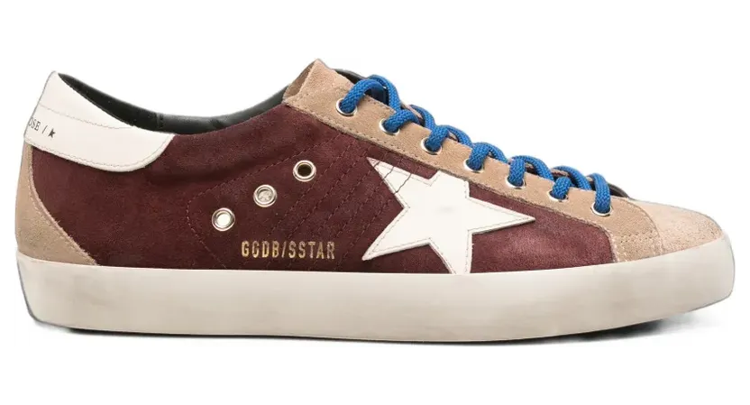 Golden Goose Sneakers Super-Star Dark red/Warm grey/Buttercream GMF00102F008724/T_GOLDE-83407_600-46