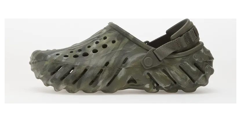 Crocs Echo Clog Marbled Dusty Olive Multi
