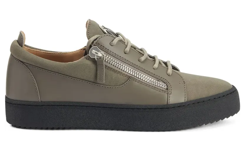 Giuseppe Zanotti Frankie Sneakers mit doppeltem Reißverschluss – Grün (RM30054007)
