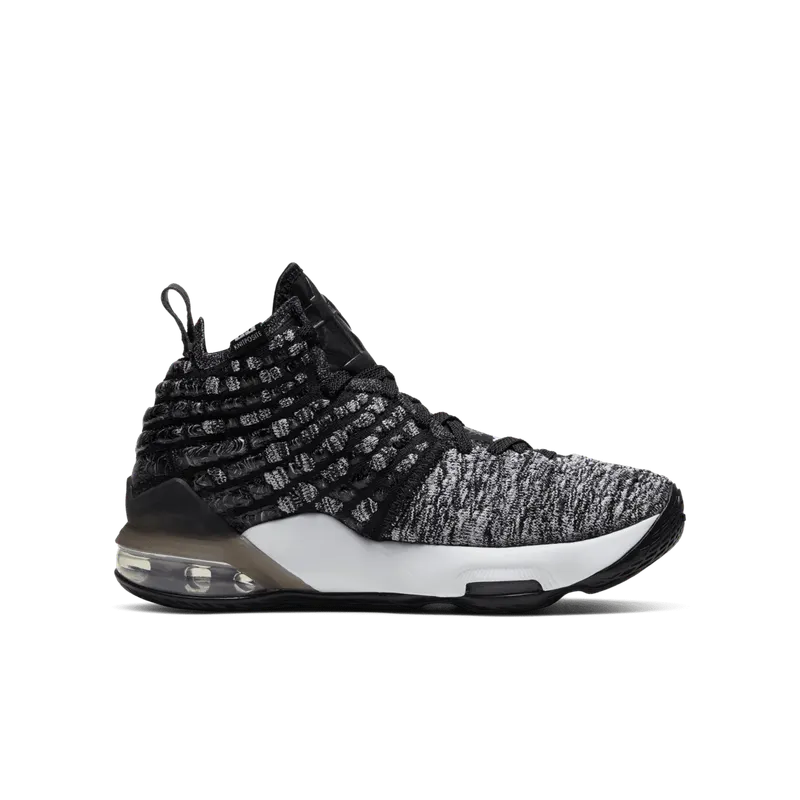 Nike LeBron 17 Black White (GS) Black/White (BQ5594-002)