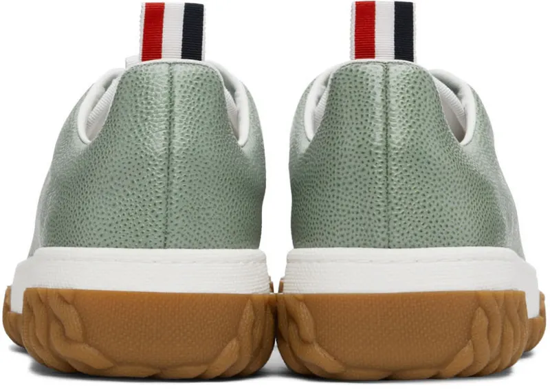 Thom Browne Green Cable Knit Court Low-Top (MFD231B-06257)