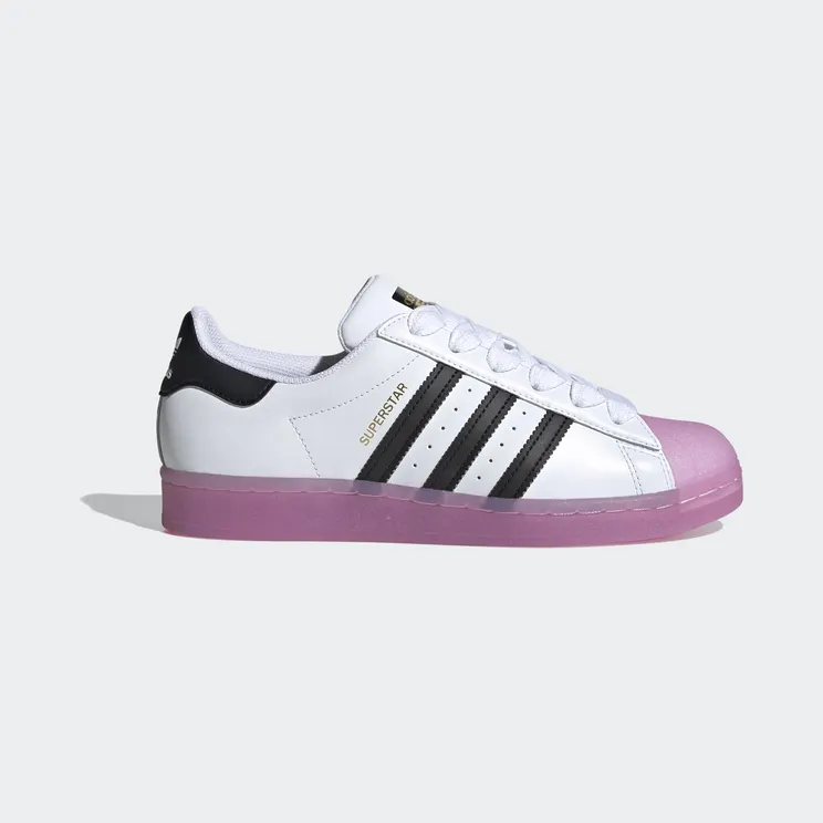 Adidas Superstar ‘Rubber Shelltoe – Shock Purple’ Cloud White/Core Black/Shock Purple (FW3554)
