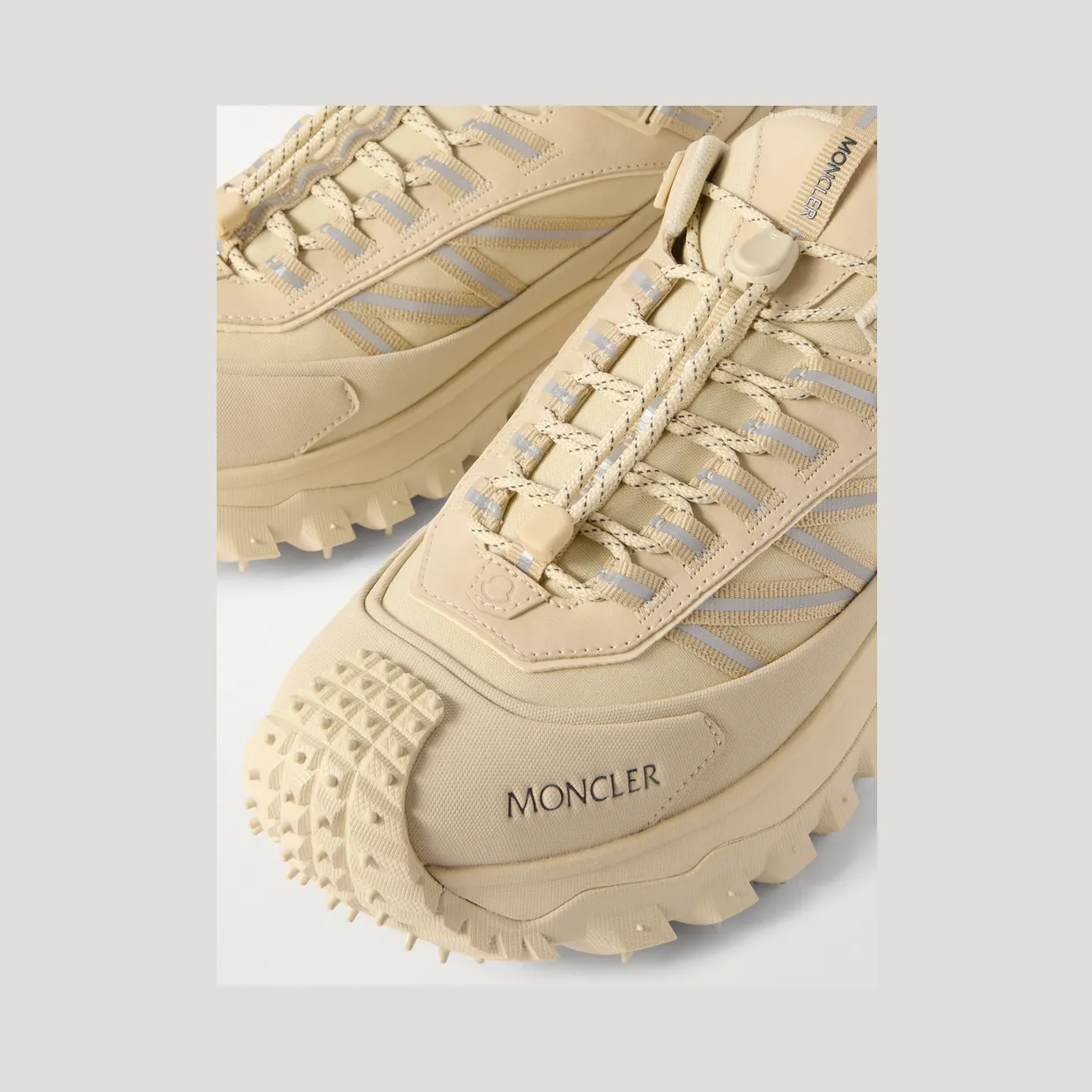 Moncler Trailgrip GTX Leather-Trimmed Mesh and Canvas Sneakers White (4M002-80-M8443-) (6)