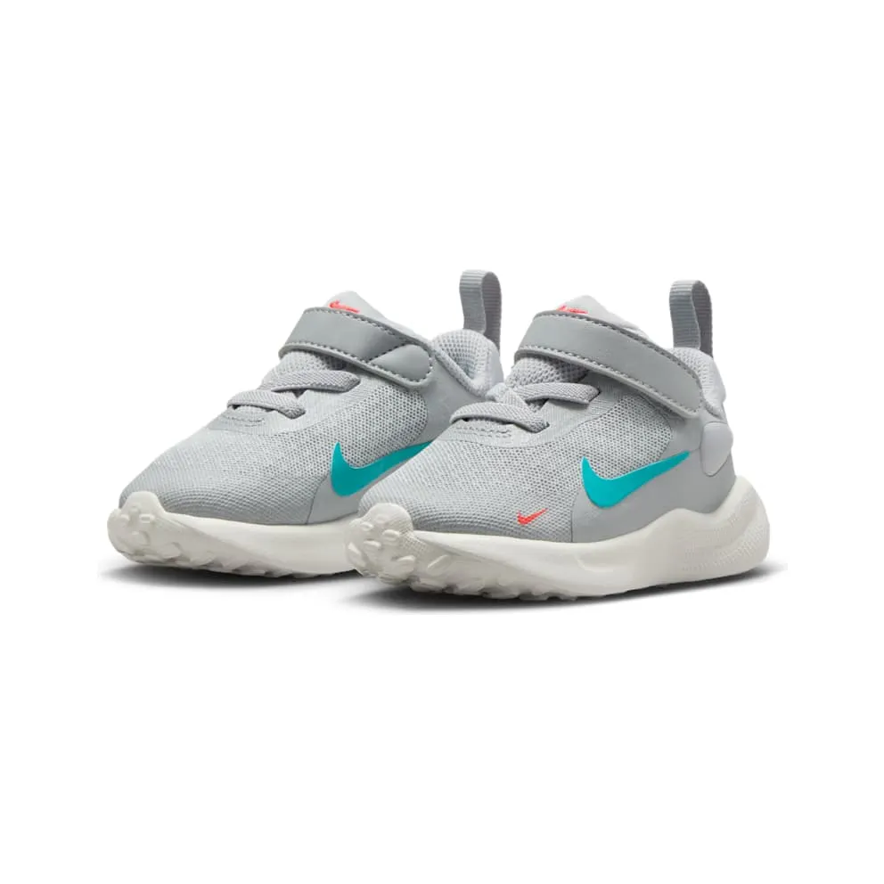 Nike Revolution 7 Wolf Grey Bright Crimson Summit White Dusty Cactus (FB7691-008)