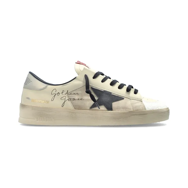 Golden Goose Stardan Cream Navy Silver (GMF00333.F008119.50969)