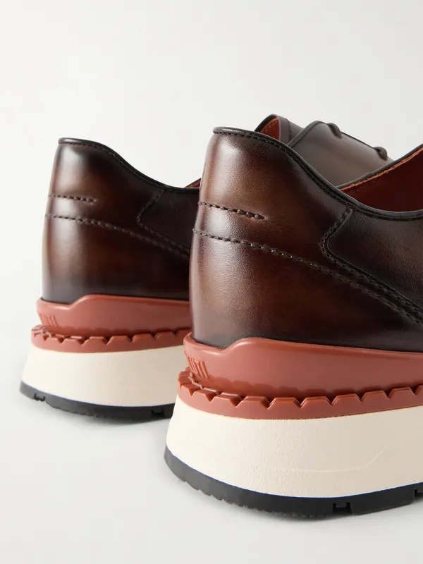 Berluti Fast Track Full-Grain Venezia Softy Leather Brown (S6544-001)