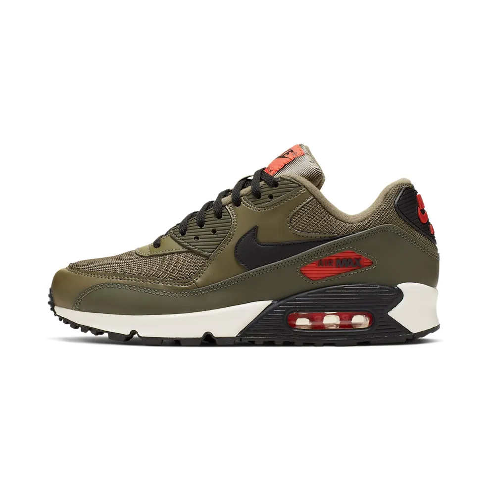 Nike Air Max 90 Medium Olive Black Team Orange (AJ1285-205)