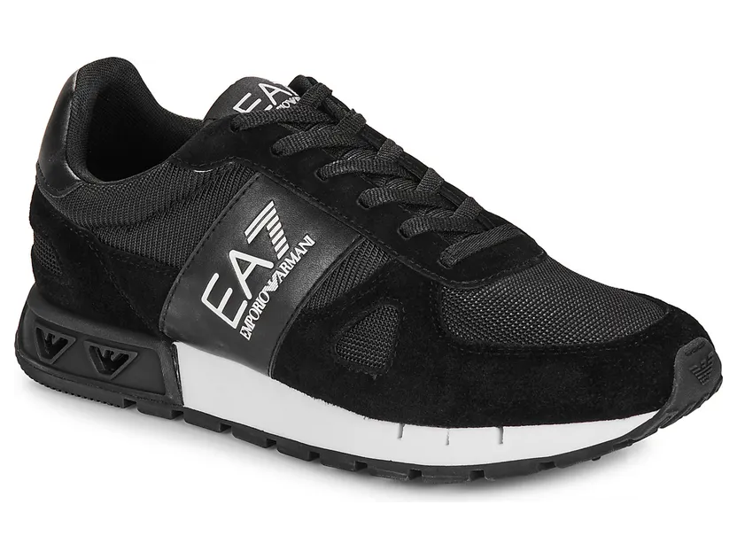 Emporio Armani EA7 – Logo-print Panelled Sneakers – Heren – Schoenen – Zwart (X8X151XK354A120) (3)