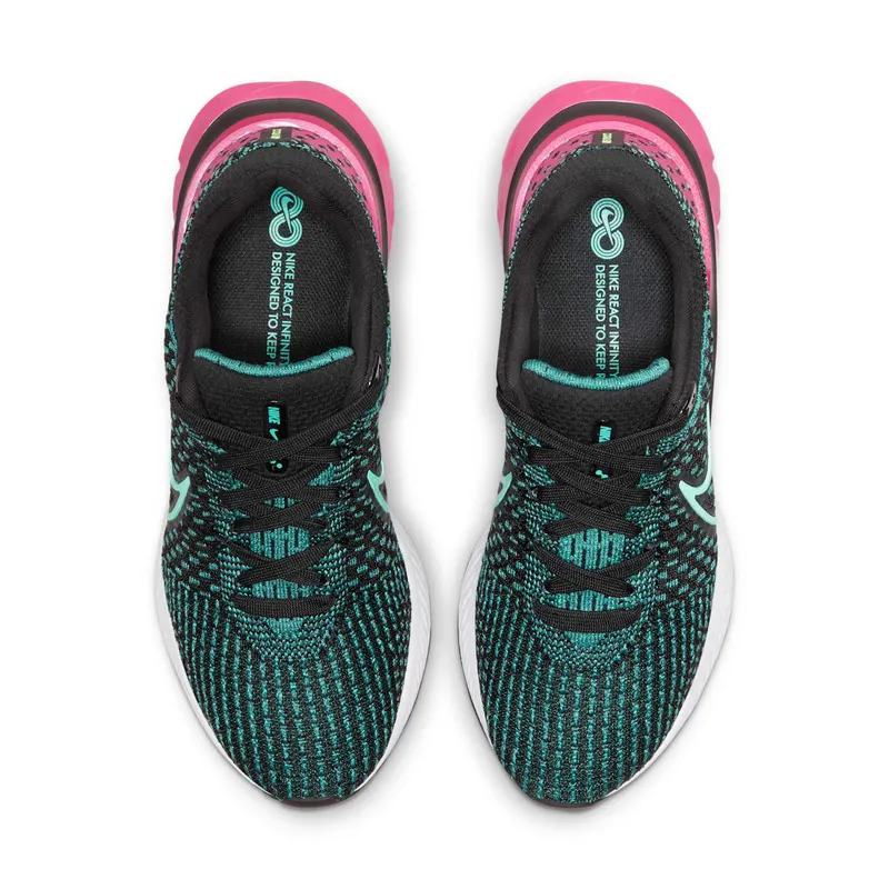 Nike React Infinity Run Flyknit 3 Road Running Black (DD3024-003)