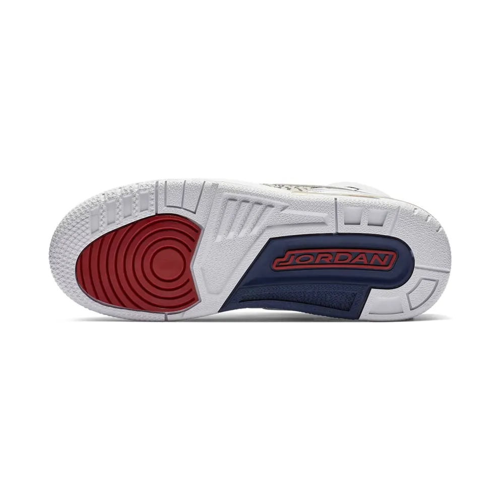 Jordan Legacy 312 Olympic (GS) White/White-Midnight Navy-Varsity Red-Metallic Gold (AT4040-101)