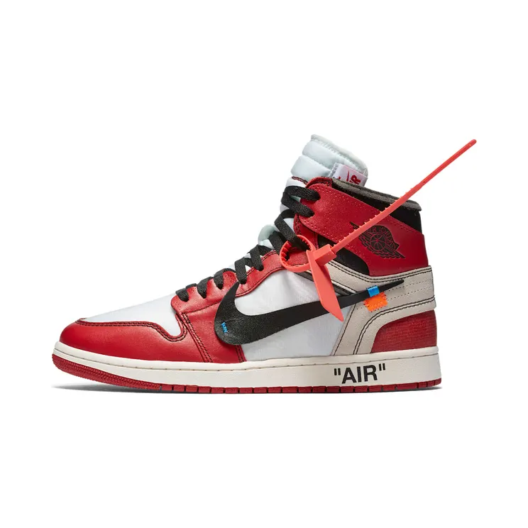 Air Jordan x Off White Nike AJ I 1 Chicago ‘The 10 Ten’ (2017) – “White / Black-varsity Red” (AA3834-101)