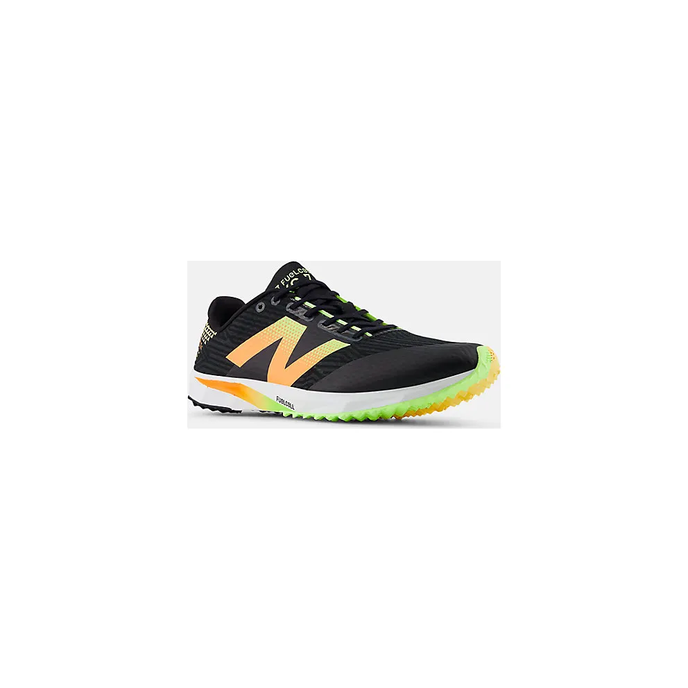New Balance FuelCell XC7 v5 Black Bleached Lime Glo Hot Mango (UXCR7LB5)