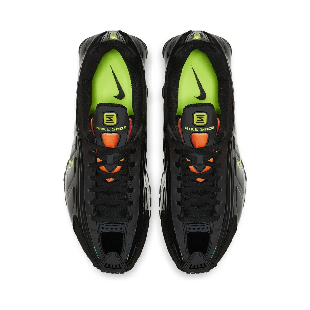 Nike Shox R4 Gel Black Neon Black/Volt-Orange (CI1955-074)