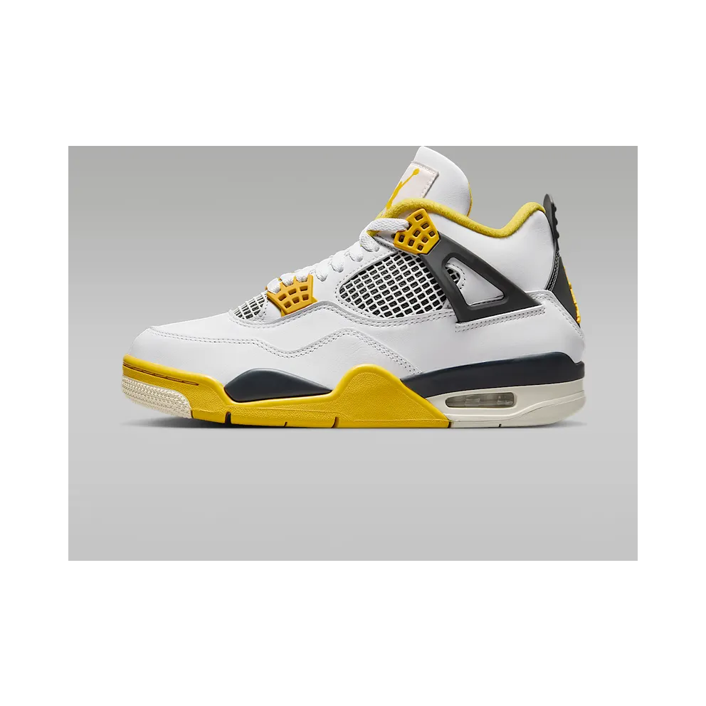 Air Jordan 4 Retro White/Vivid Sulphur/Anthracite/Coconut Milk (AQ9129-101)