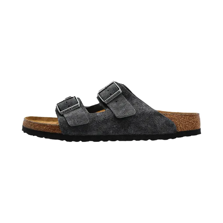 Birkenstock Arizona Suede Leather “Charcoal – Regular/Wide” (1031632)
