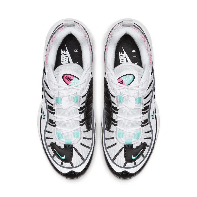 Nike Air Max 98 South Beach (W) Pure Platinum/Black-Pink Blast-Aurora Green (AH6799-065)
