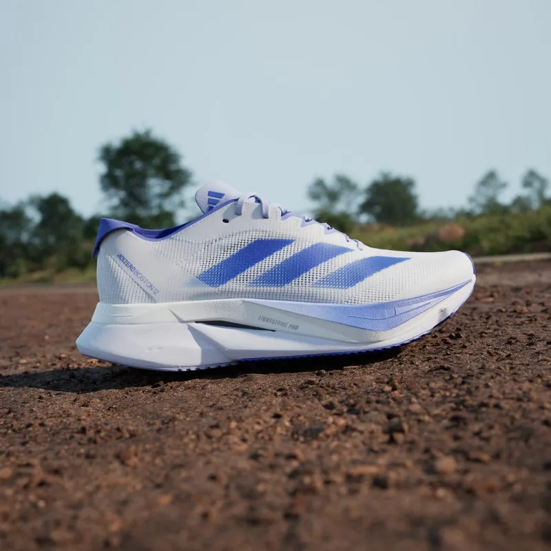 Adidas Adizero Boston 12 Cloud White / Lucid Blue / Cobalt Blue (JI4479)