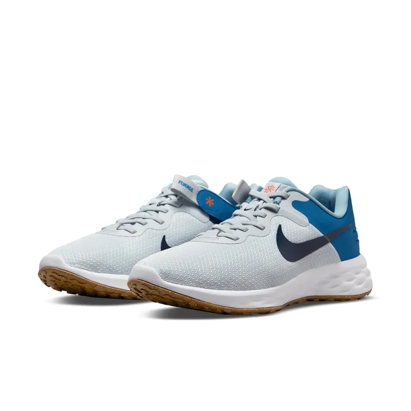 Nike Revolution 6 FlyEase Next Nature Easy On/Off Road Running Grey (DC8992-002)
