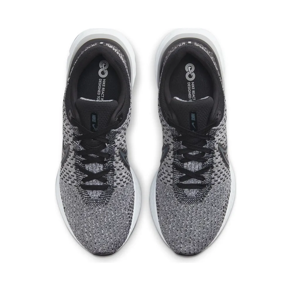 Nike React Infinity Run Flyknit 3 Black Grey Fog (DH5392-006)