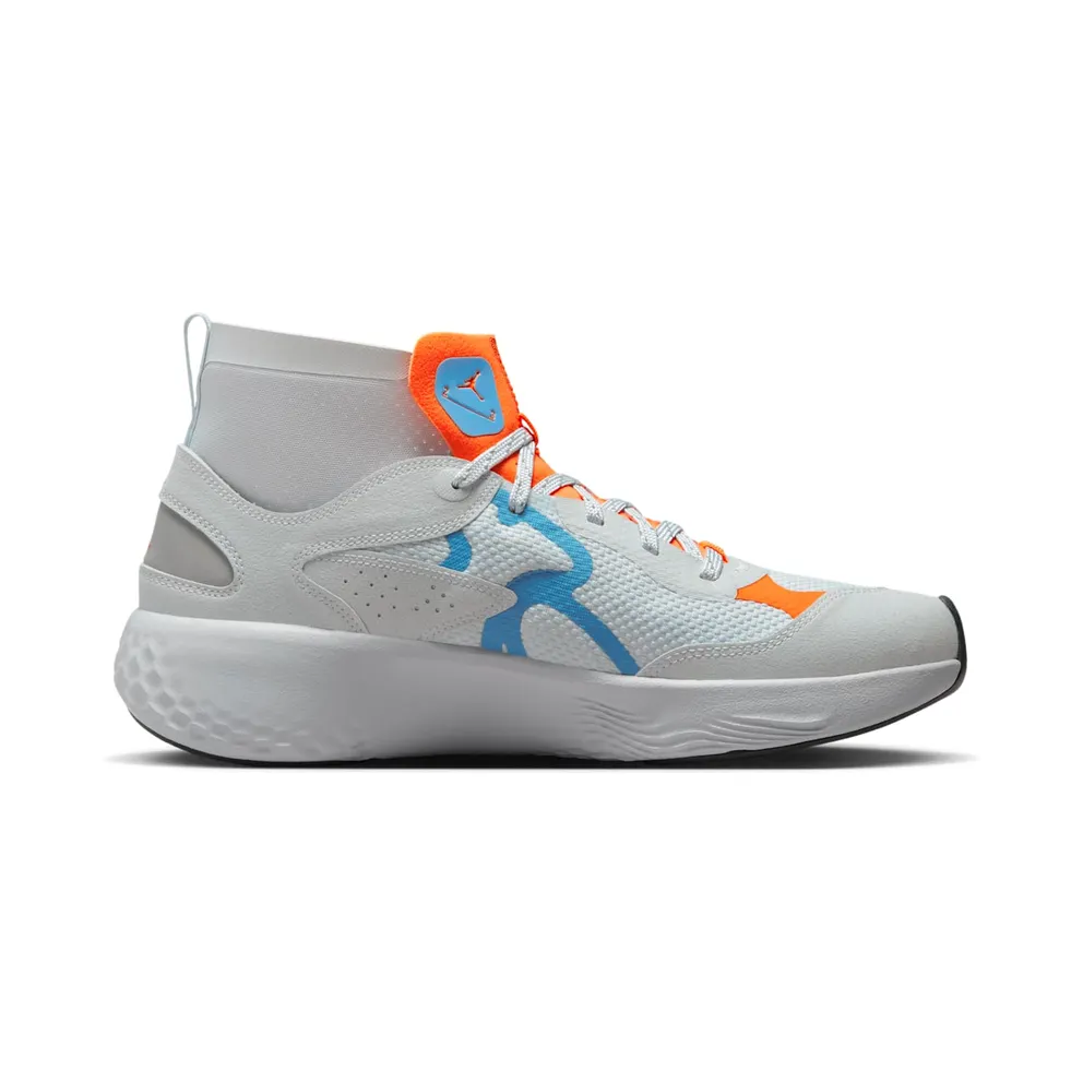 Jordan Delta 3 Mid Pure Platinum Chambray Total Orange (DR7614-004)