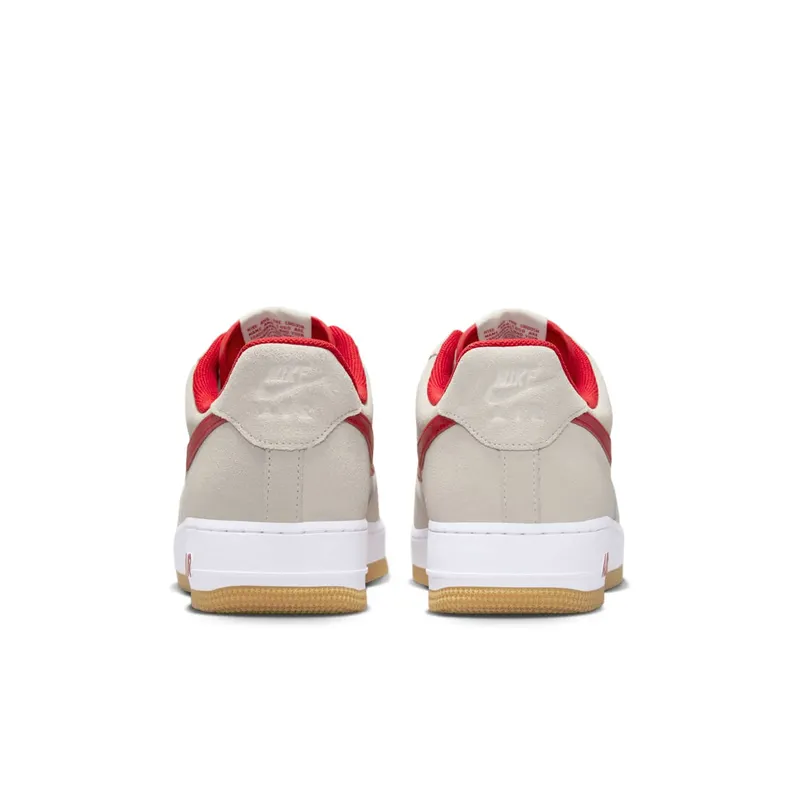 Nike Air Force 1 Low ’07 LV8 “Summit White Varsity Red Gum” (IB6388-101)