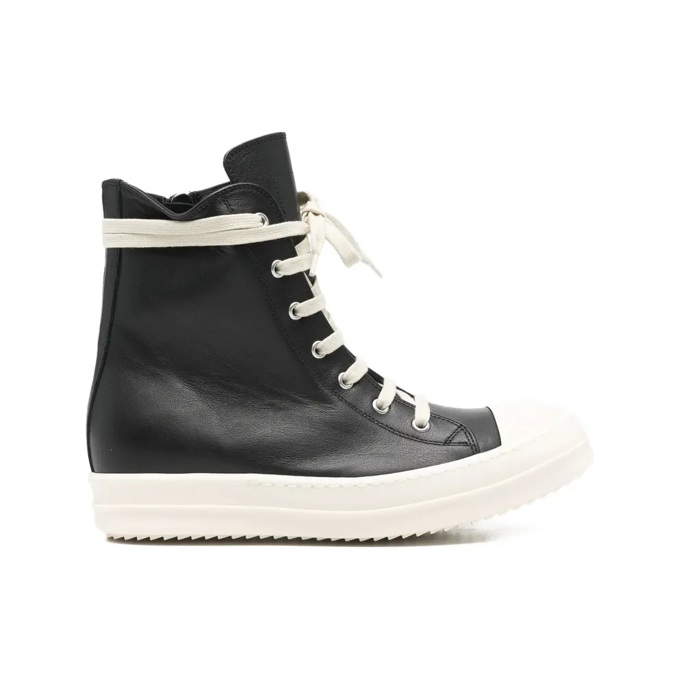 Rick Owens Lace-up Leather “Black” (RP01F6890 LCO 911)