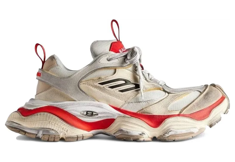 Balenciaga Cargo Worn-Out Beige Red (785754 W2MV1 2160)