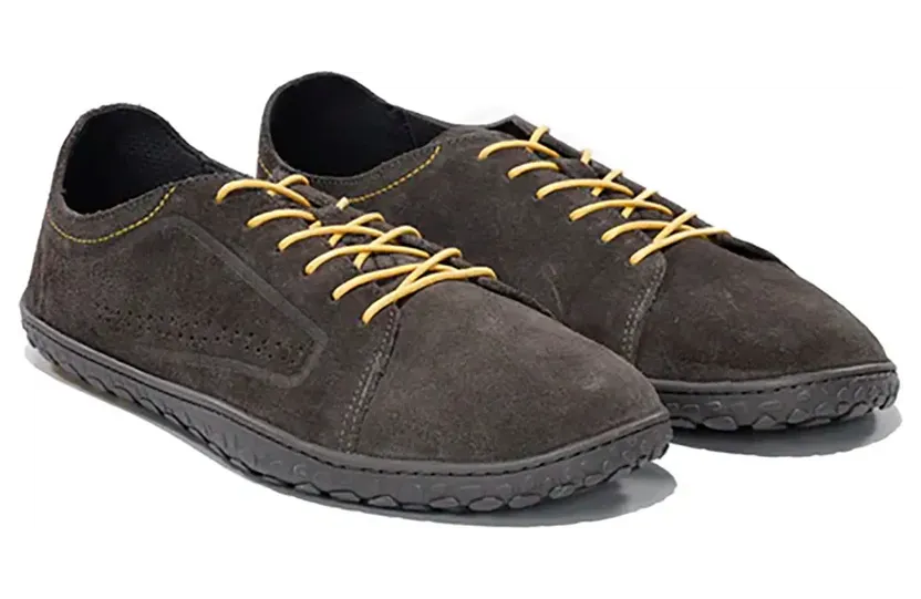 Waals sneaker Oil Suede Leather Gray / Yellow (156-M´S-Oilsuedeleathergray)