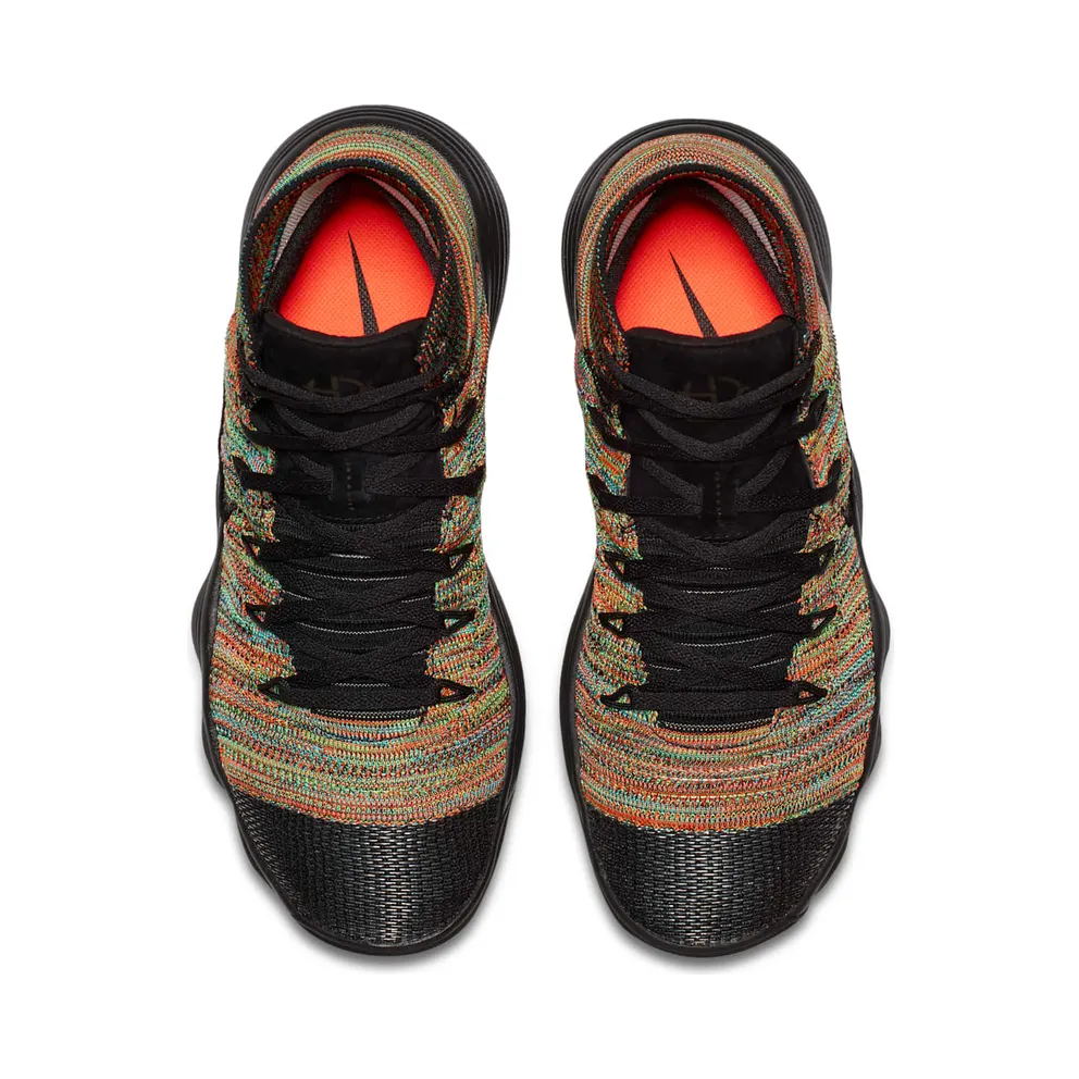 Nike React Hyperdunk 2017 Flyknit Multi-Color Black/Black-White-Total Crimson (917726-006)