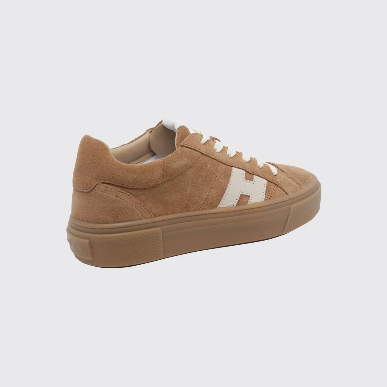 Hogan Crosswind Suede Leather Platform Sneakers Earth (HXW7050GB00UHT0RZU) (2)