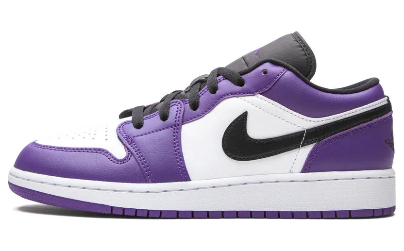 Air Jordan 1 Low GS Court Purple – “Court Purple / Black White” (553560-500)