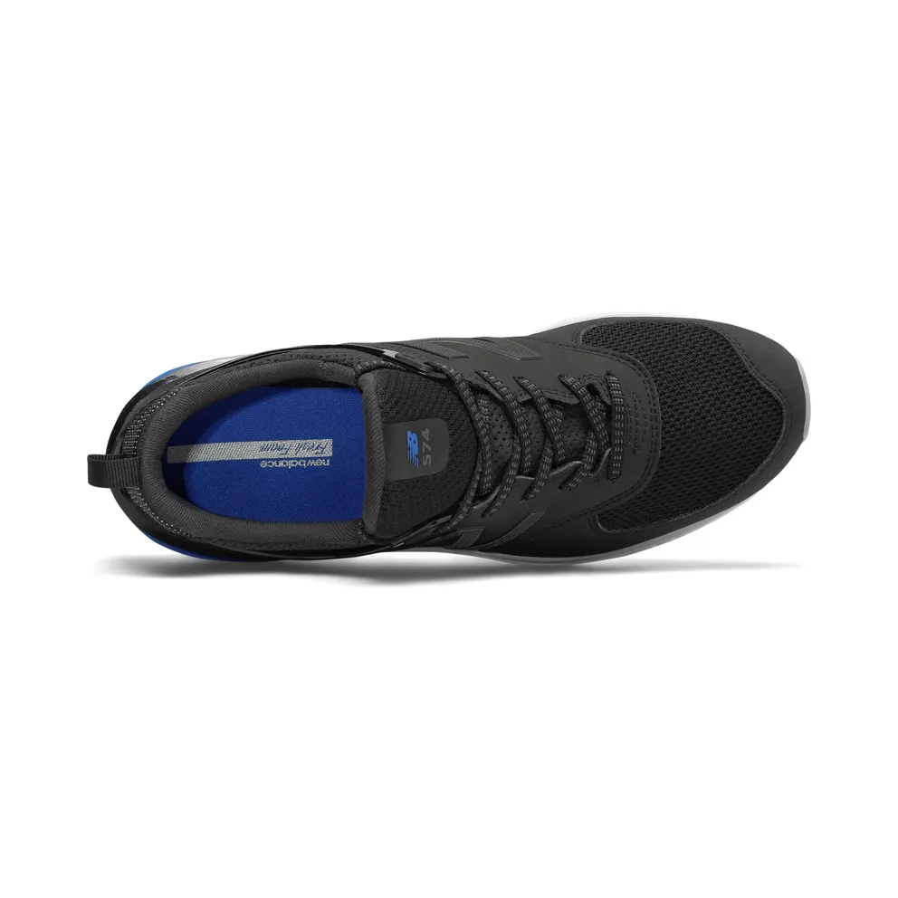 New Balance 574 Black/White-Blue Black/White-Blue (MS574SCS)