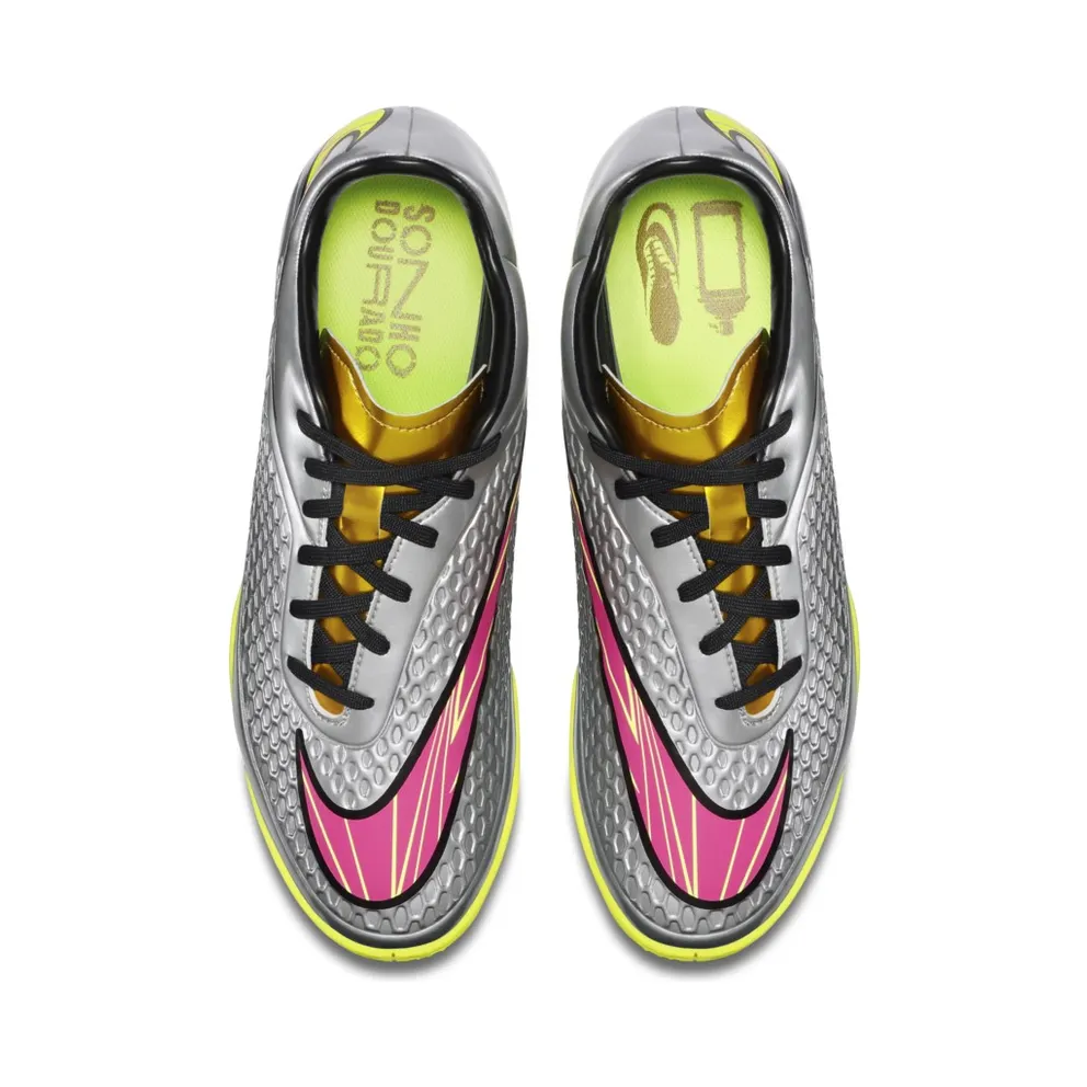 Nike Hypervenom Phelon Premium IC Chrome Gold Pink Chrome/Metallic Gold Coin-Hyper Pink (677587-069)