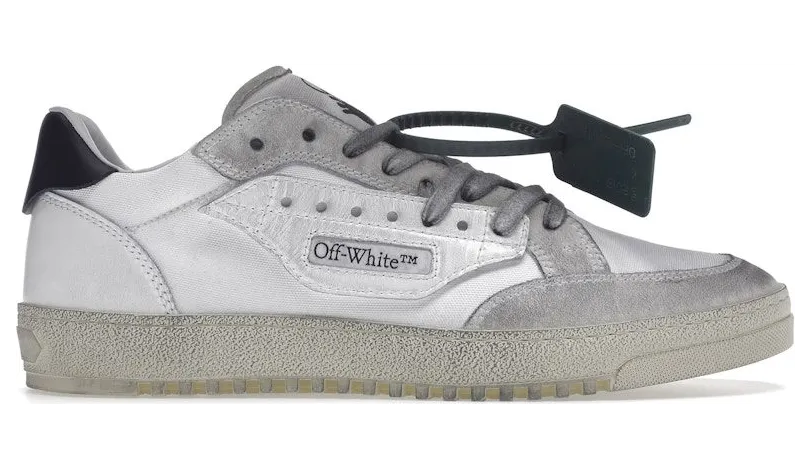 OFF-WHITE Vulcanized 5.0 Low Top Distressed White (OMIA227S22FAB0020110)