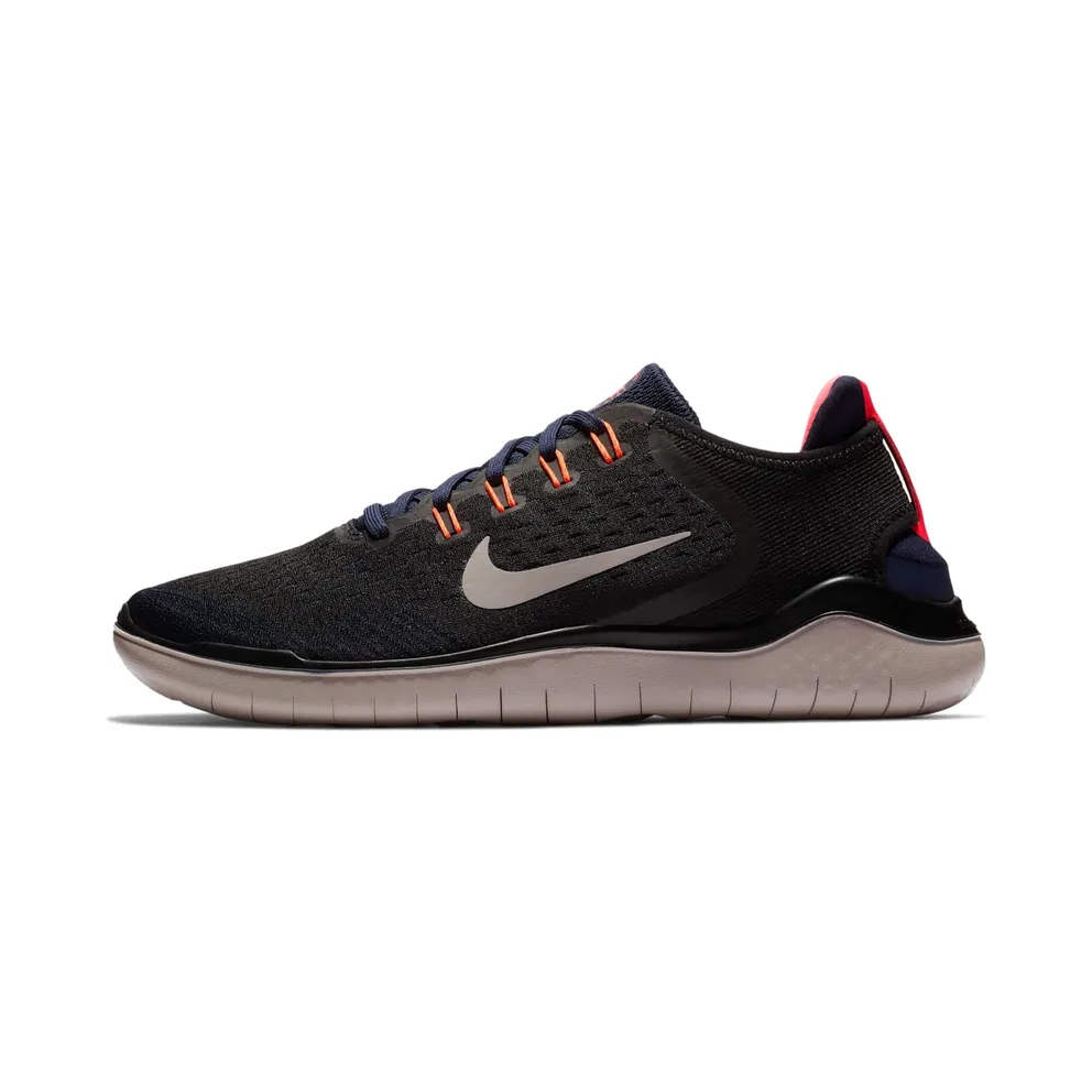 Nike Free RN 2018 “Black / Blackened Blue / Flash Crimson / Moon Particle” (942836-010)
