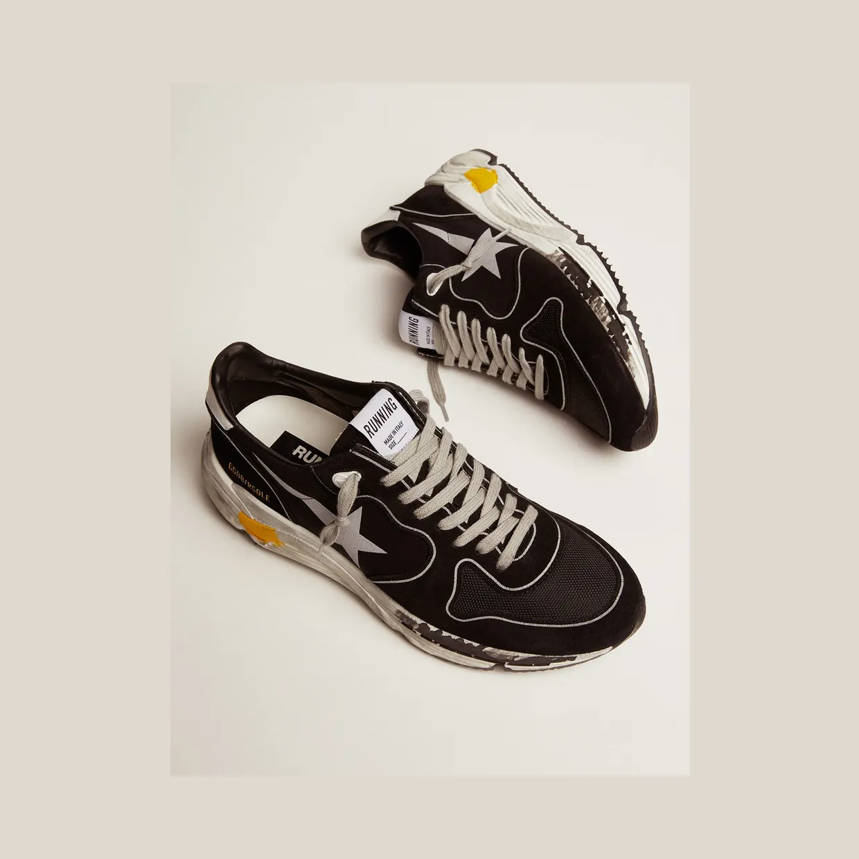 Golden Goose Black Running Sole Low-Top Sneakers (GMF00126.F000326.90178) (2)