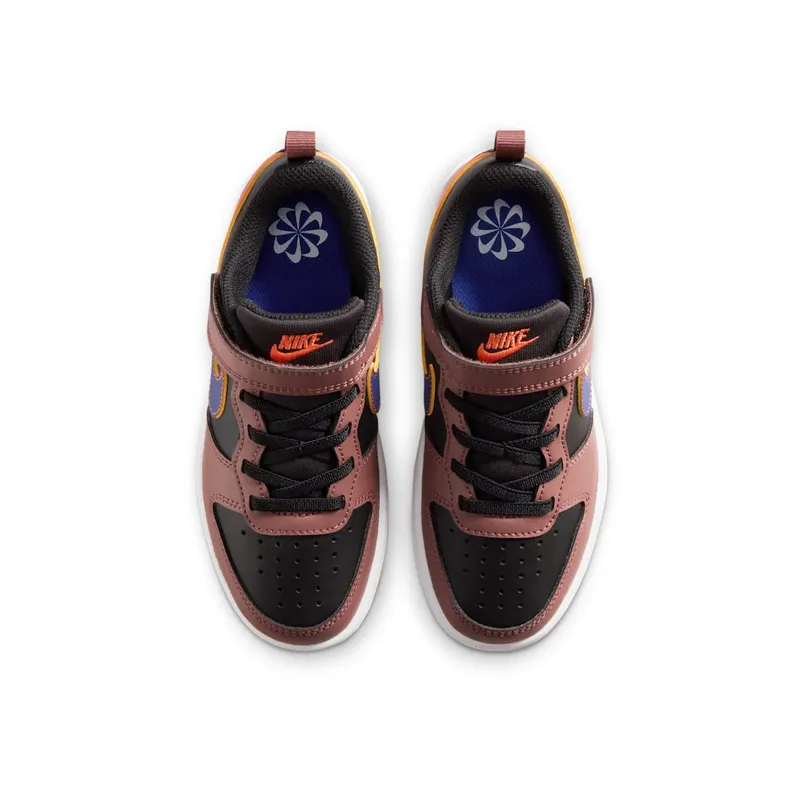Nike Court Borough Low Recraft Black Red Sepia Orange Deep Night (IO6966-002)