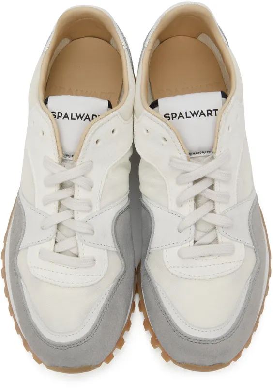 Spalwart Grey & Off-White Marathon Trail Low Sneakers (97037755030)