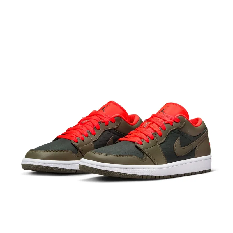 AIR Jordan 1 LO SE “Black / Olive/ Bright Crimson” (DQ6076-002)