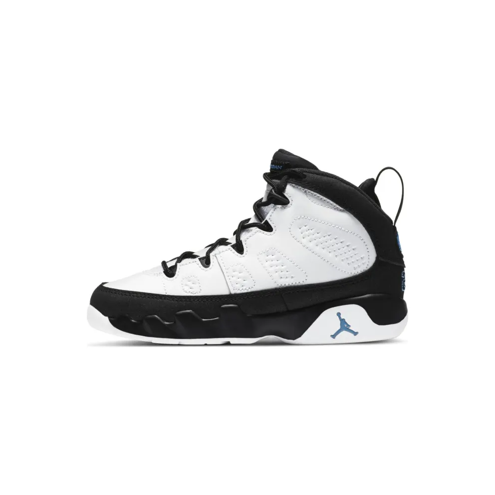 Jordan 9 Retro University Blue (PS) White/University Blue-Black (401811-140)