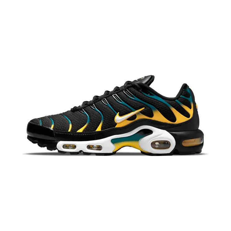Nike Air Max Plus Black Teal Yellow “Black / University Gold / Bright Spruce / White” (DH4776-001)