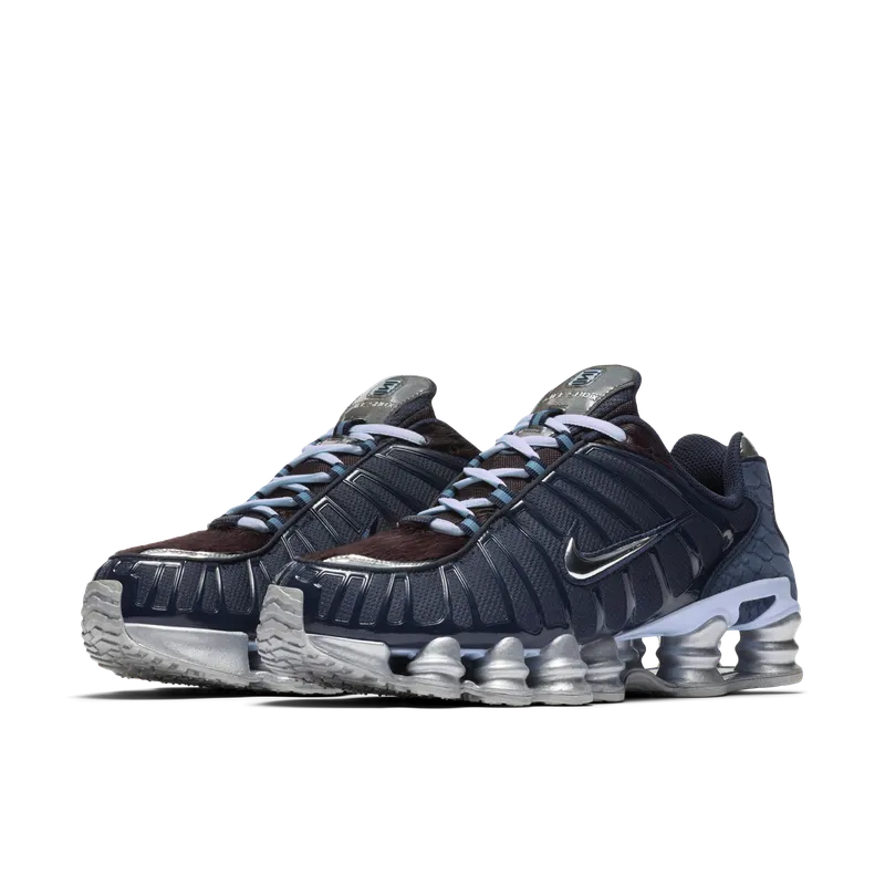 Nike Shox TL Python Pony Obsidian/Celestine Blue-Burgundy Ash-Metallic Silver (CQ4807-400)