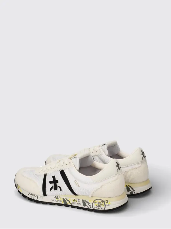 Premiata Lucy Suede and Nylon Sneakers White (LUCYD8139) (2)