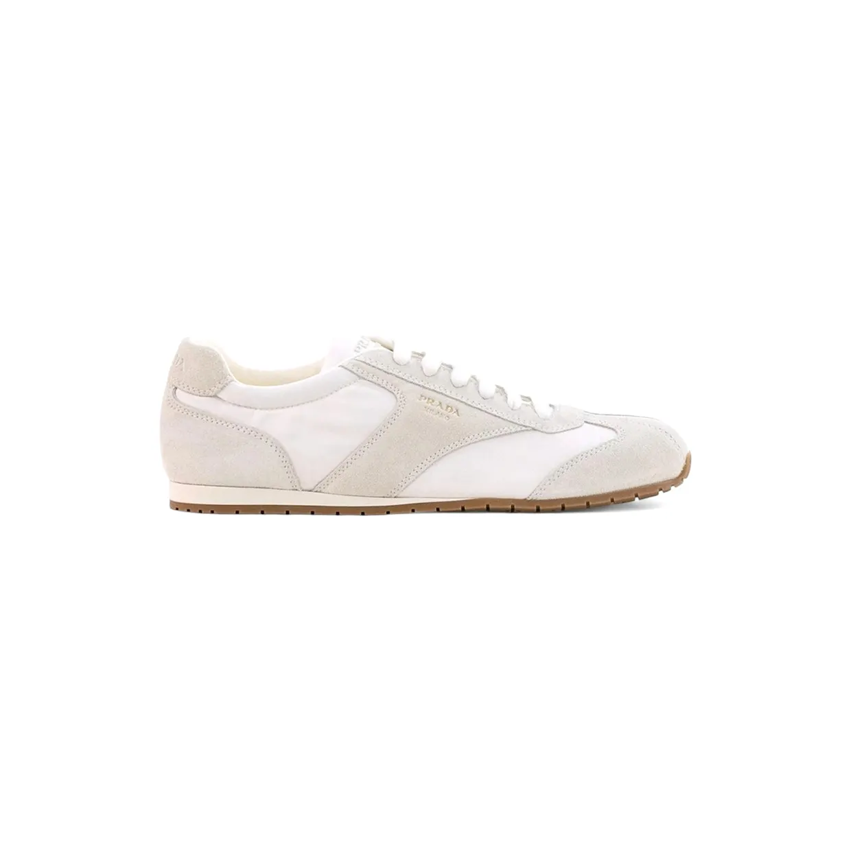 Prada Prax Nylon and Suede Sneakers White (2EE465_D7R_F0009)