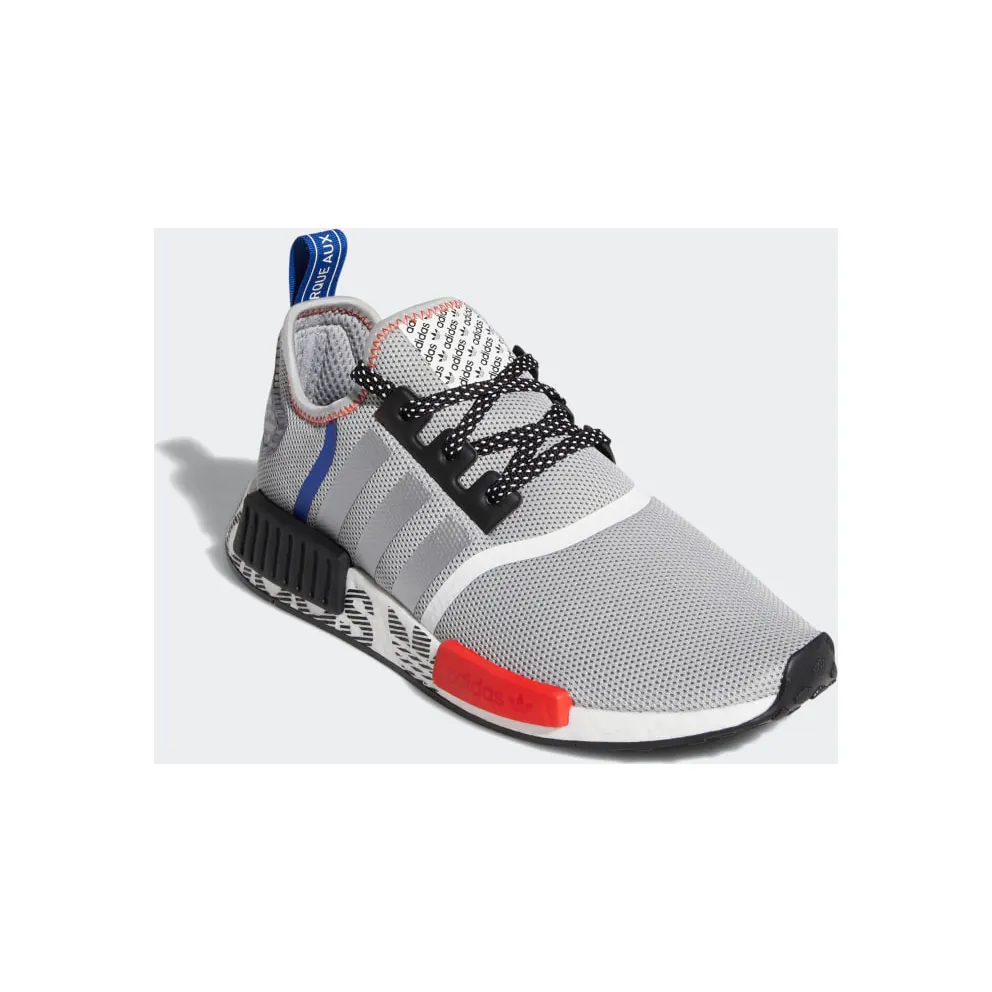 Adidas NMD_R1 Logo Print Grey/Black/Red (FV5217)
