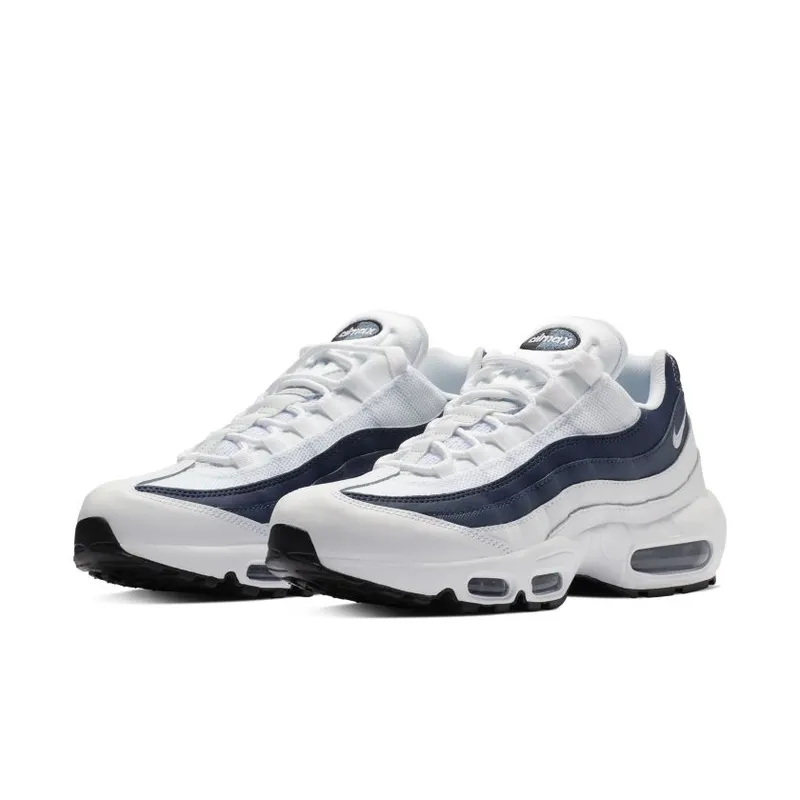 Nike Air Max 95 Essential White White Midnight Navy Monsoon Blue White (749766-114)